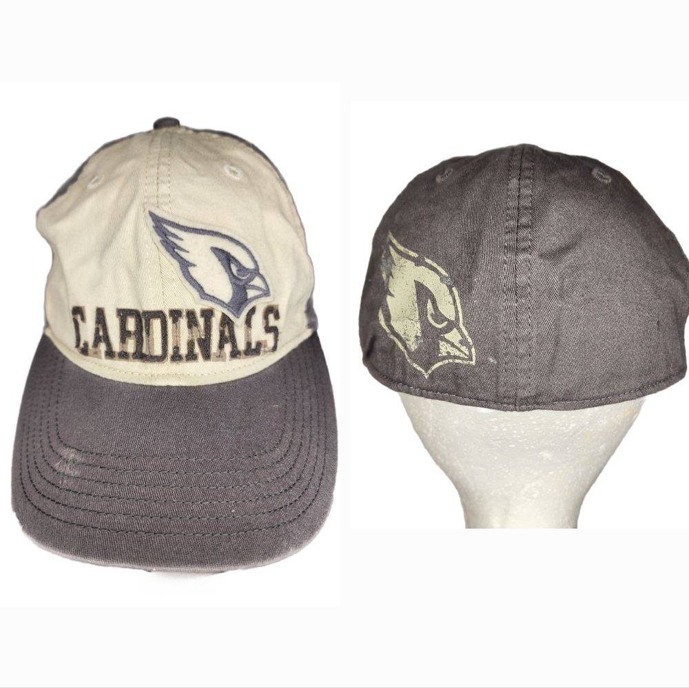 NFL Arizona Cardinals Ball Cap Hat Gray and Cream S/M